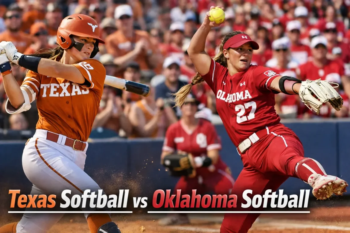 oklahoma softball vs texas softball